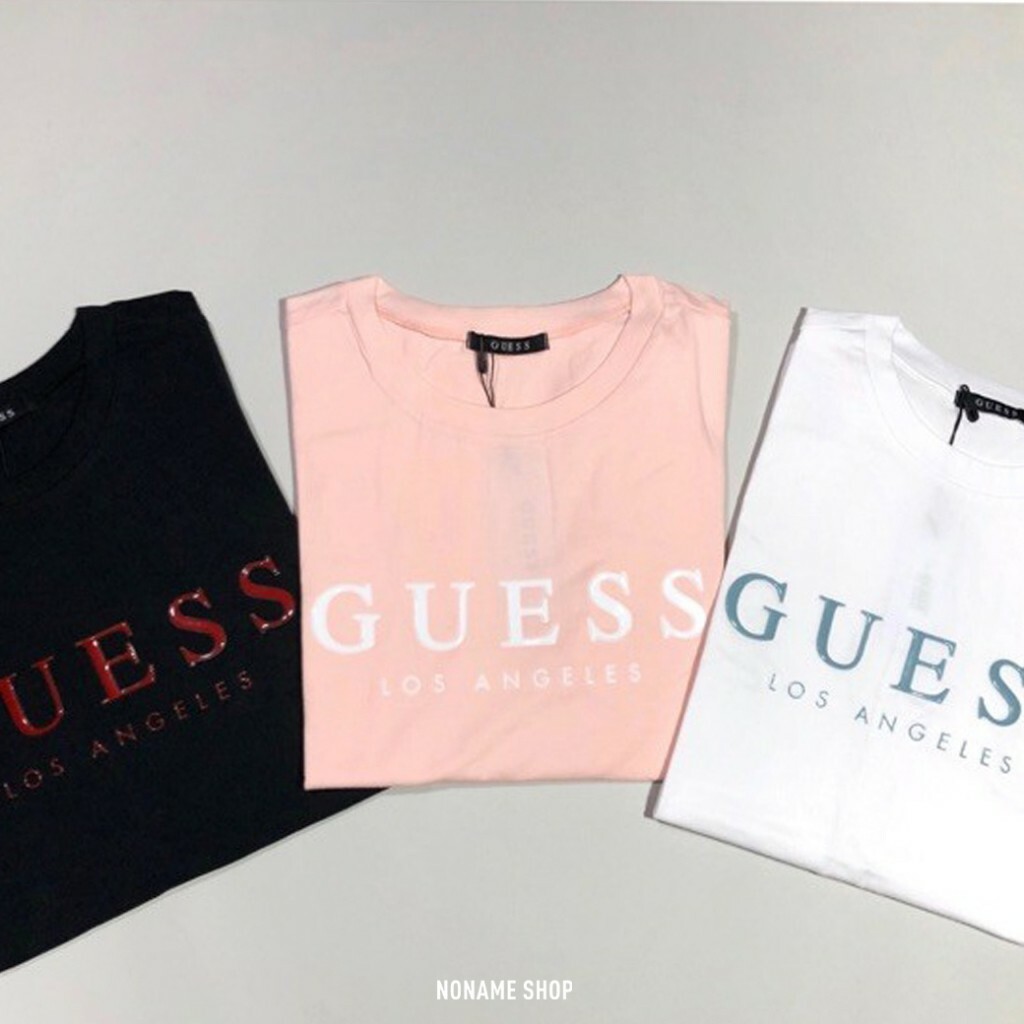 💥出清特價💥 GUESS 立體 LOGO TEE 短袖 上衣 粉色 (男款)