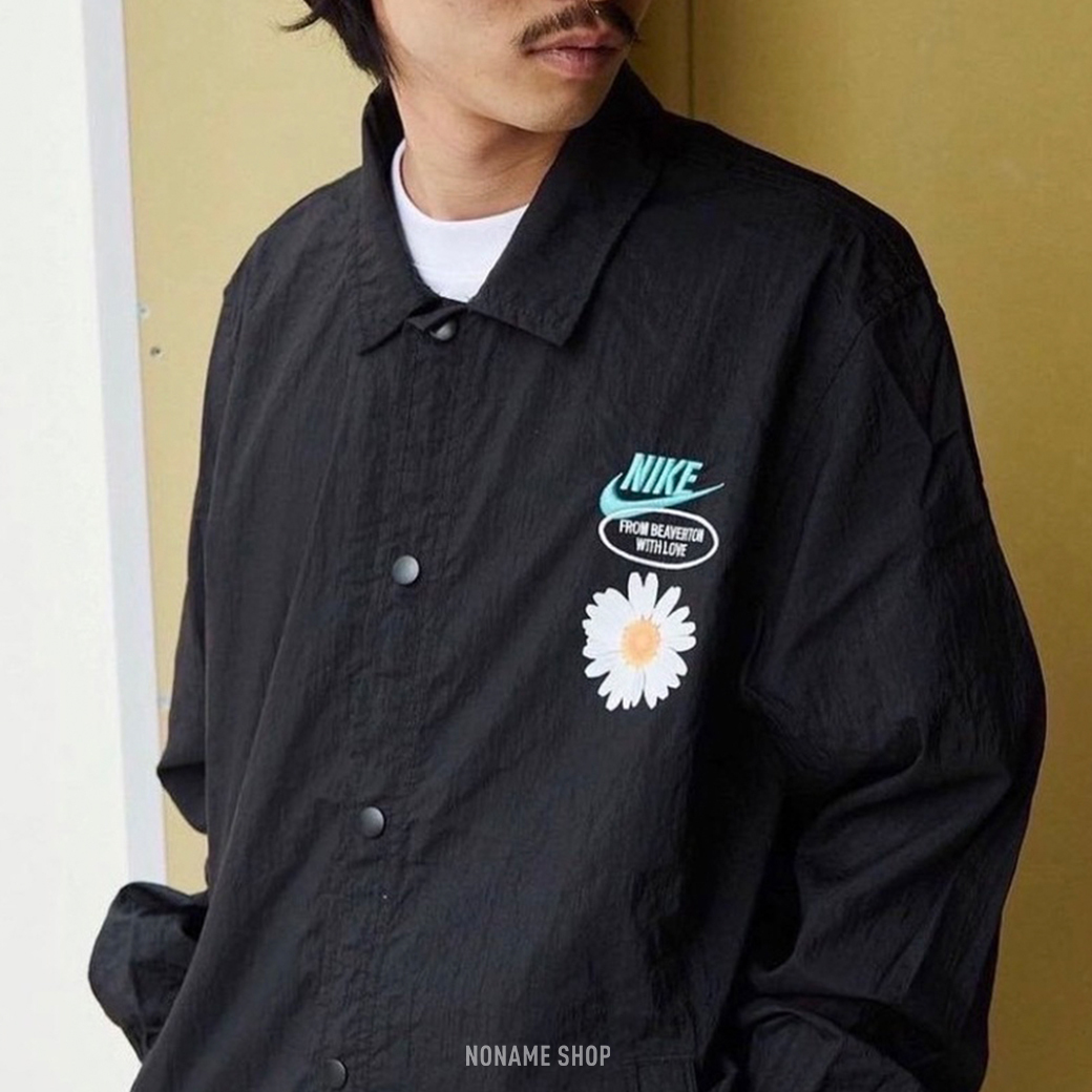 NIKE COACHES 復古刺繡 雛菊 長袖襯衫 教練外套 兩色 (男款)