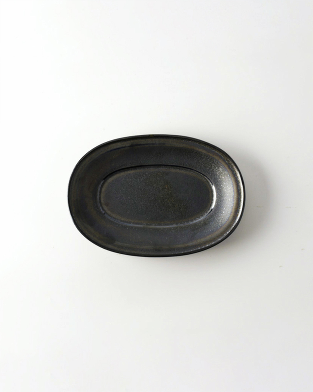 Mariniere 19cm oval plate black｜Studio m'