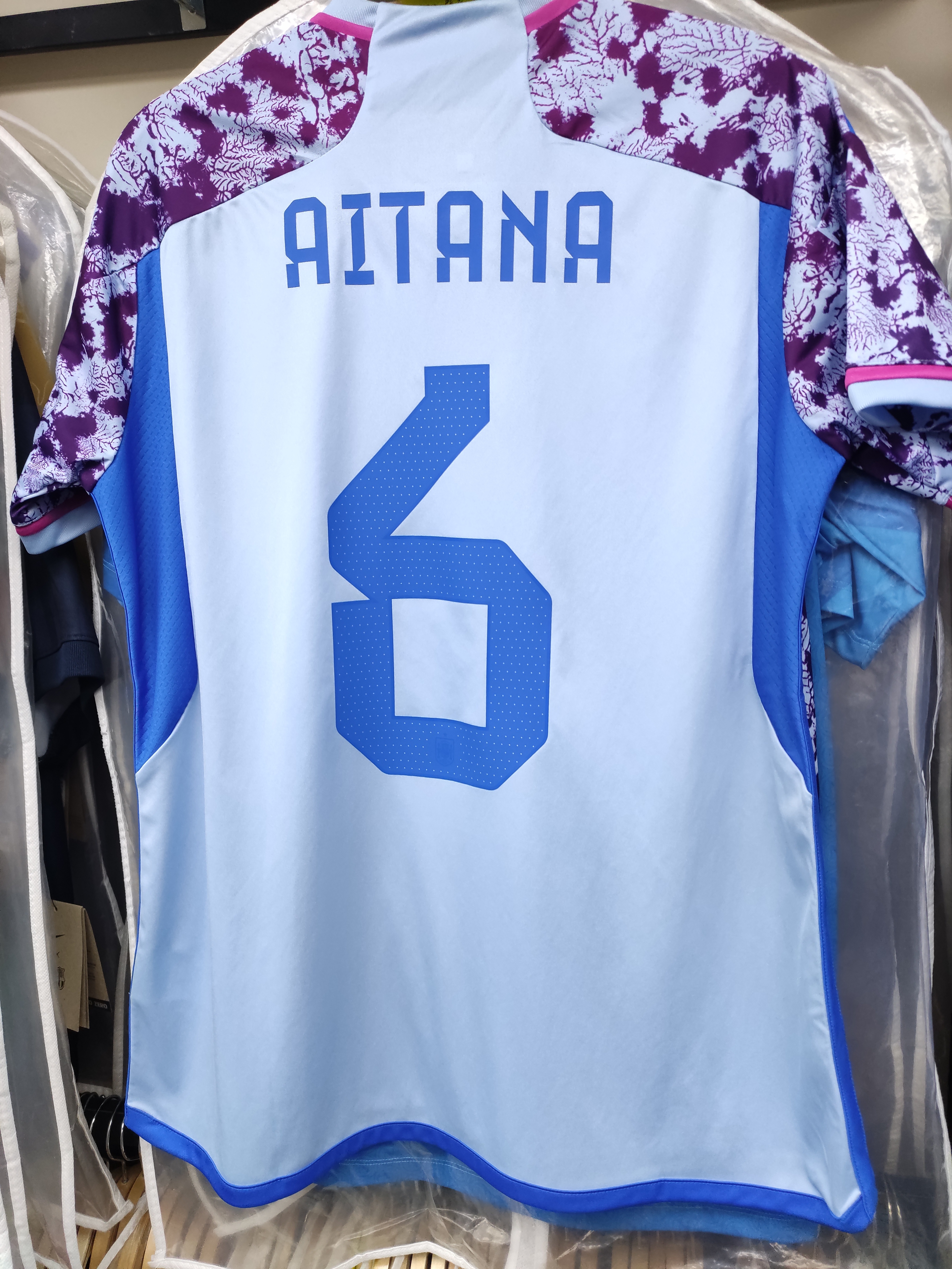 2023女子世界杯西班牙女足國家隊作客球迷版球衣