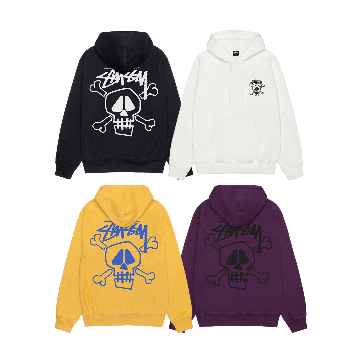 車庫服飾】Stussy 23FA SKULL & BONES HOODIE PIGMENT DYED