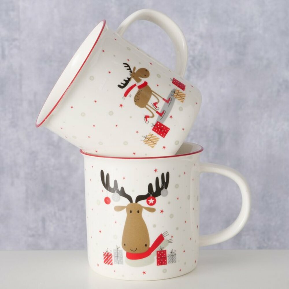 德國Boltze 麋鹿馬克杯2入