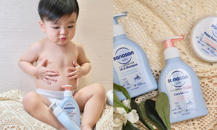 德國珊諾sanosan各大名人推薦愛用，最premium寶寶保養品。嬰兒沐浴乳/泡泡露/嬰兒洗髮精/嬰兒乳液/屁屁膏，以及孕媽咪孕期妊娠霜/羊脂膏
