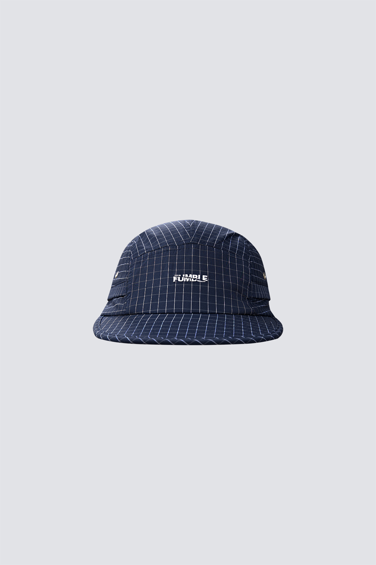 Blue and White Checkered 5 Panel Cap｜Hong Kong Original Design