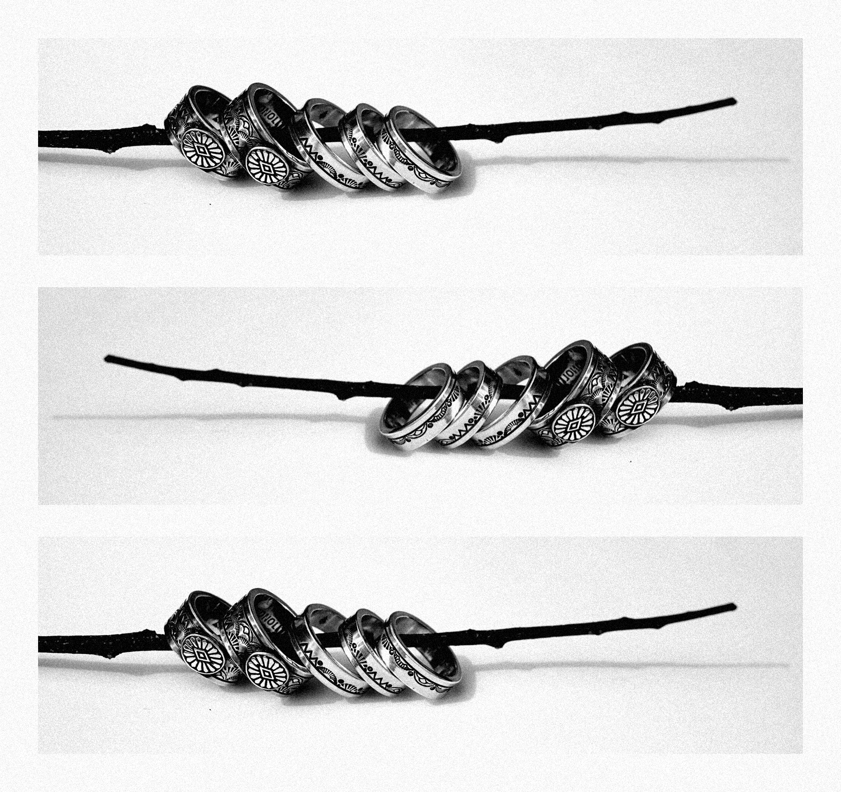 青海波打印【戒指】