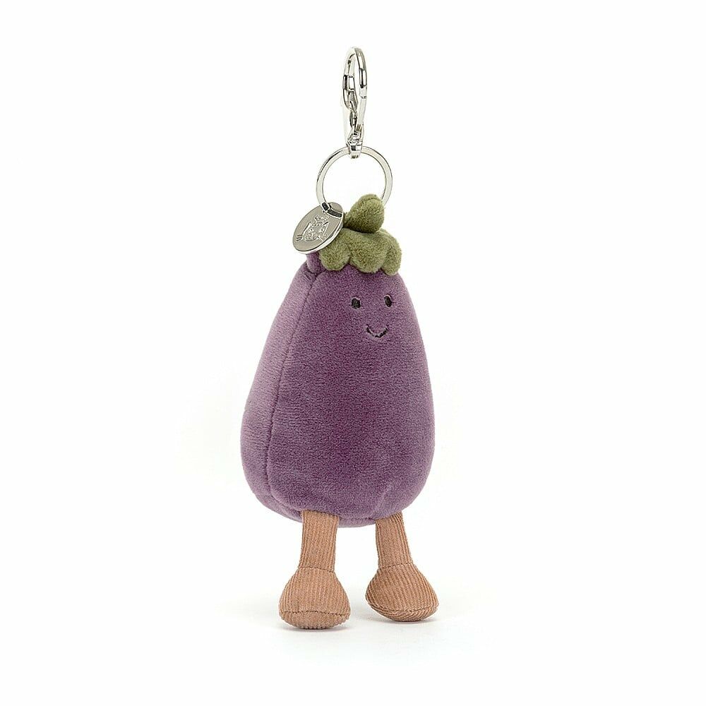 Jellycat Vivacious Vegetable Aubergine Bag Charm  迷人茄子吊飾/鑰匙圈