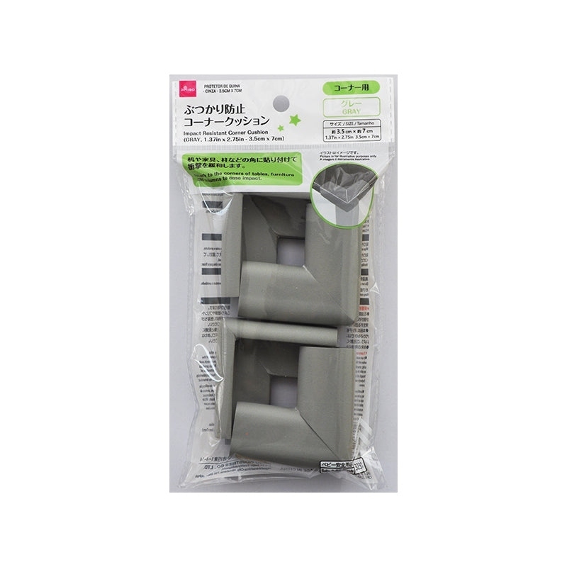 桌角防撞墊/灰 3.5x7cm 4入