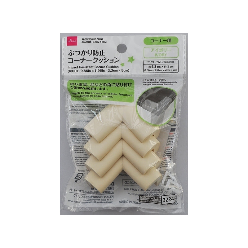 桌角防撞墊/象牙白 2.2x5cm 4入