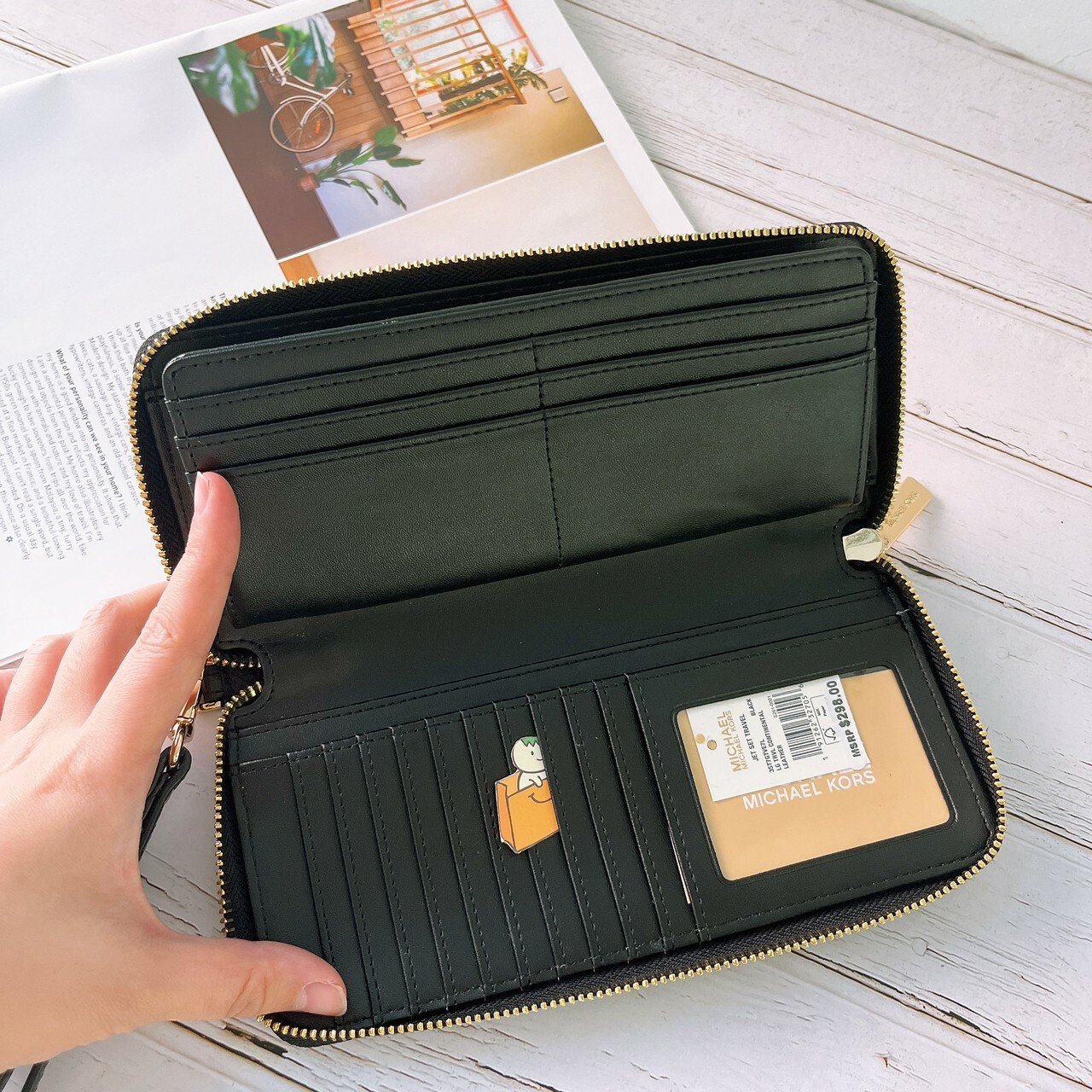 Jet Set Travel Large Logo Continental Wristlet