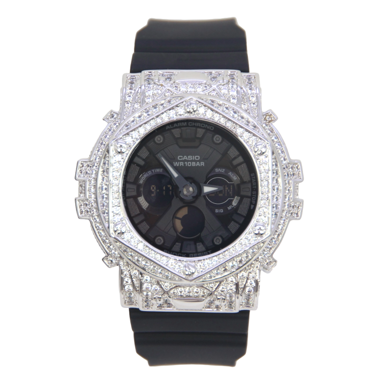 銀色 改裝手錶 BA-130-1A - Rokkaku