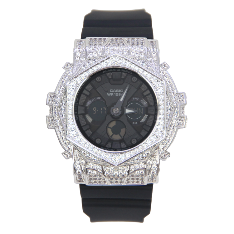 銀色 改裝手錶 BA-130-1A - 玫瑰