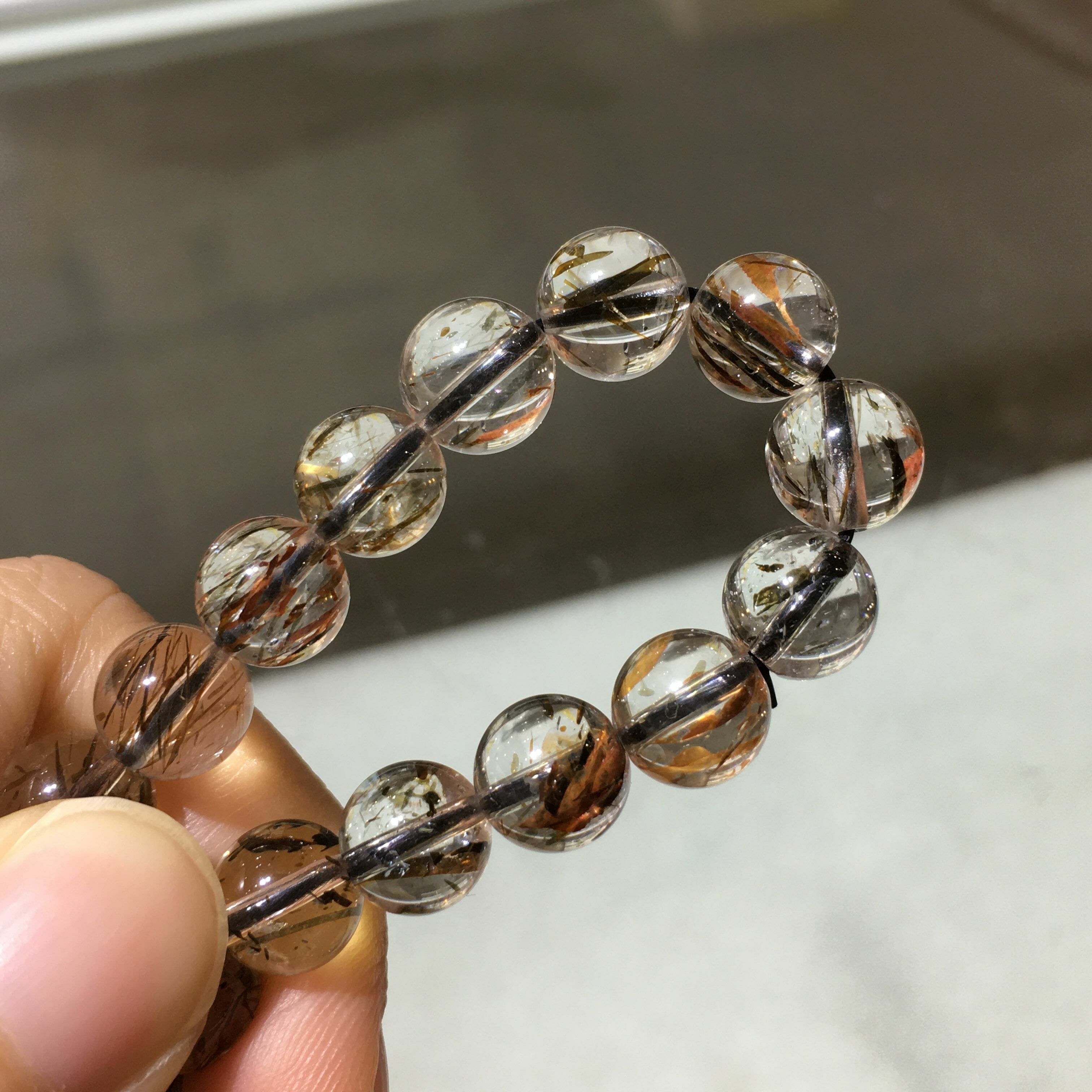 黑金髮手串 80021 8.5mm