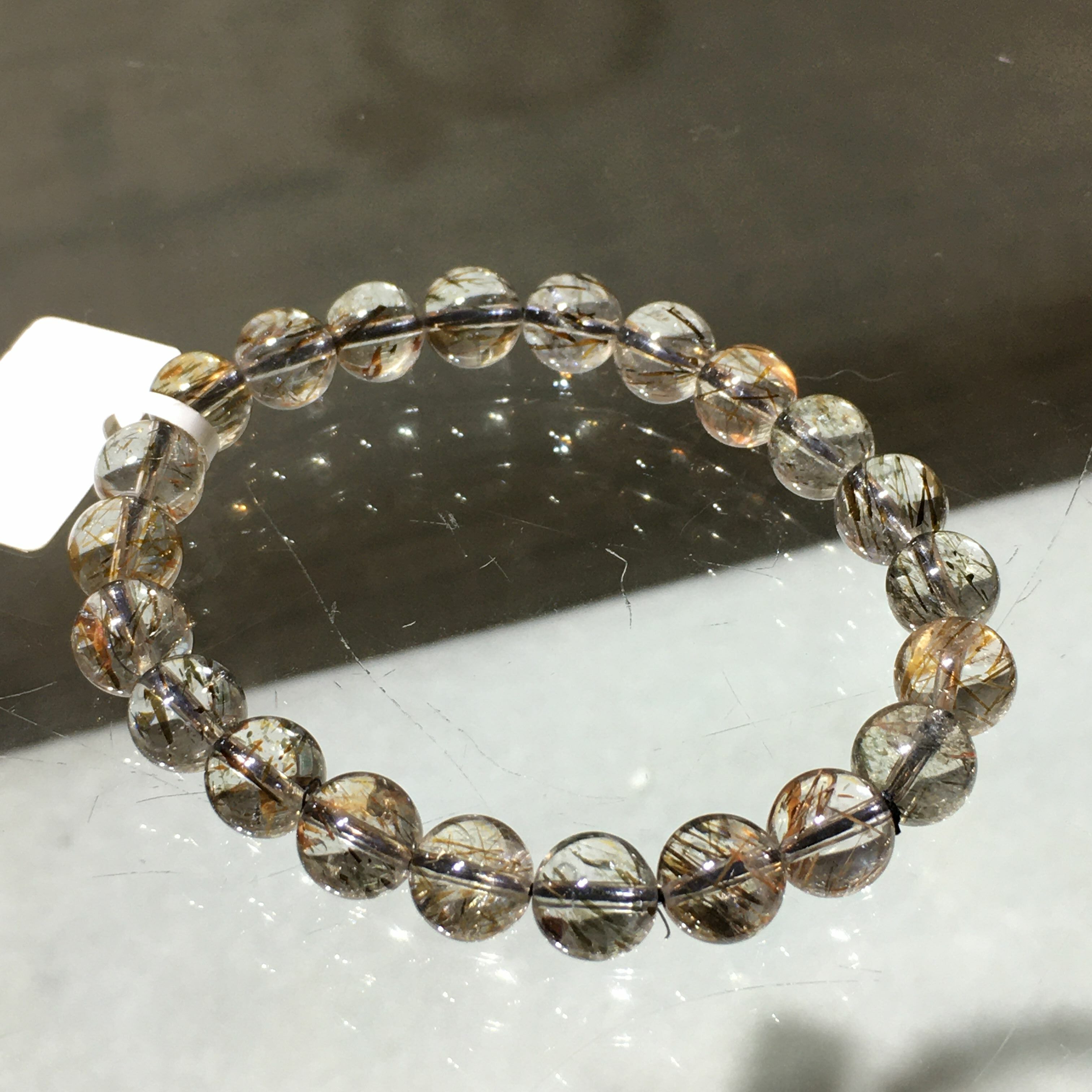 黑金髮手串 80029 8.5mm