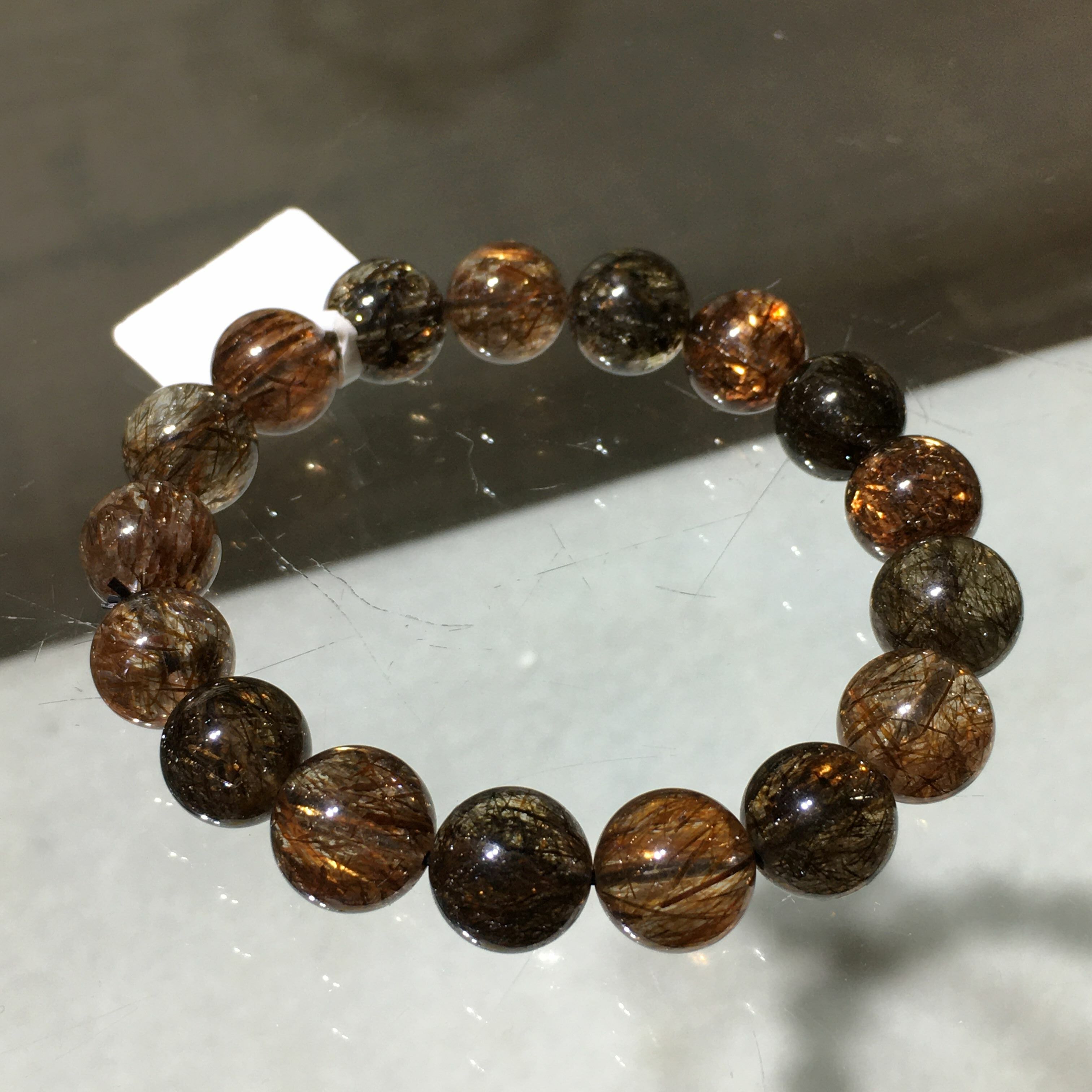 黑金髮手串 80132 12mm