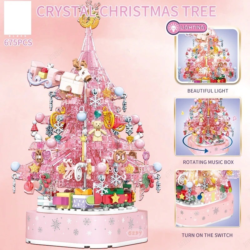 3d Crystal Christmas Tree by Vinyl33