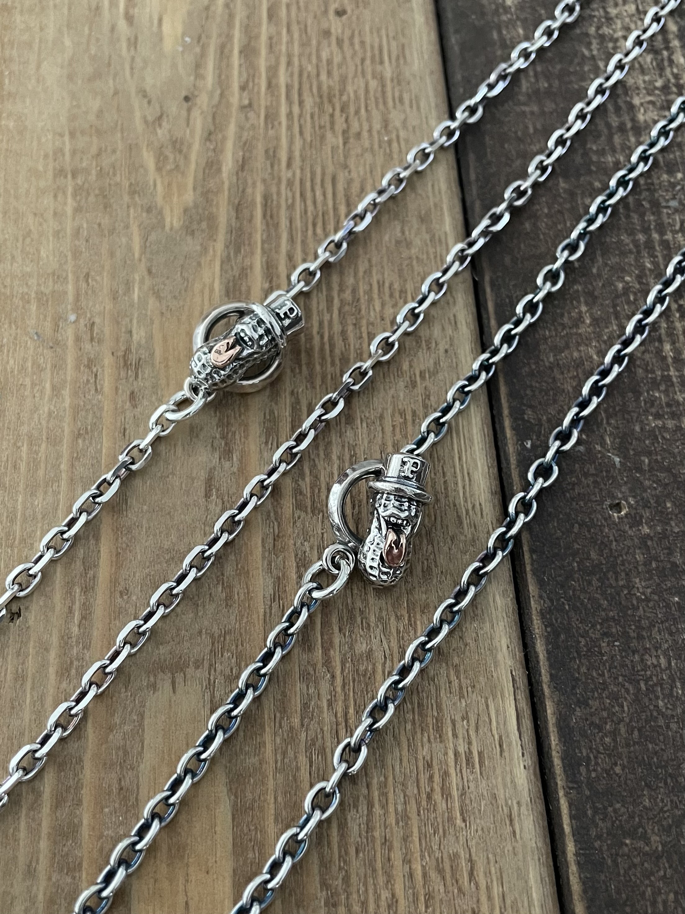 純銀花生鏈II (冇紋）