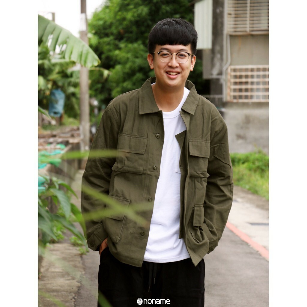 SHARE 四口袋 挺版 工裝 襯衫 長袖 外套 (男款)