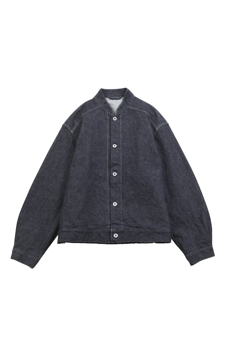 BLURHMS 12.9oz DENIM STAND COLLAR JACKET (2COL)