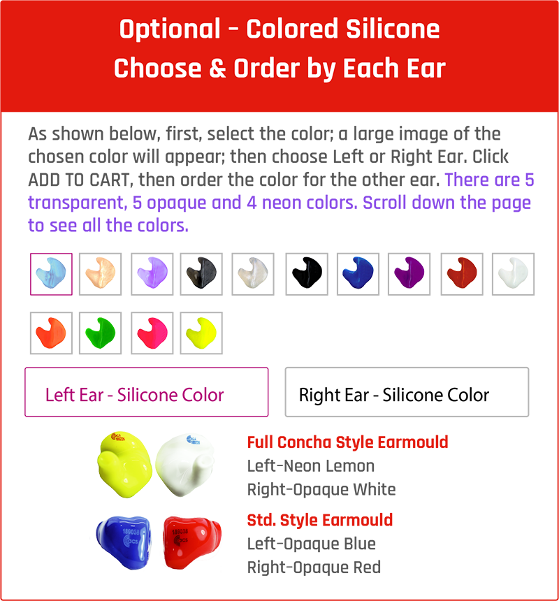 Optional Colored Silicone, 加購 彩色矽膠 選色