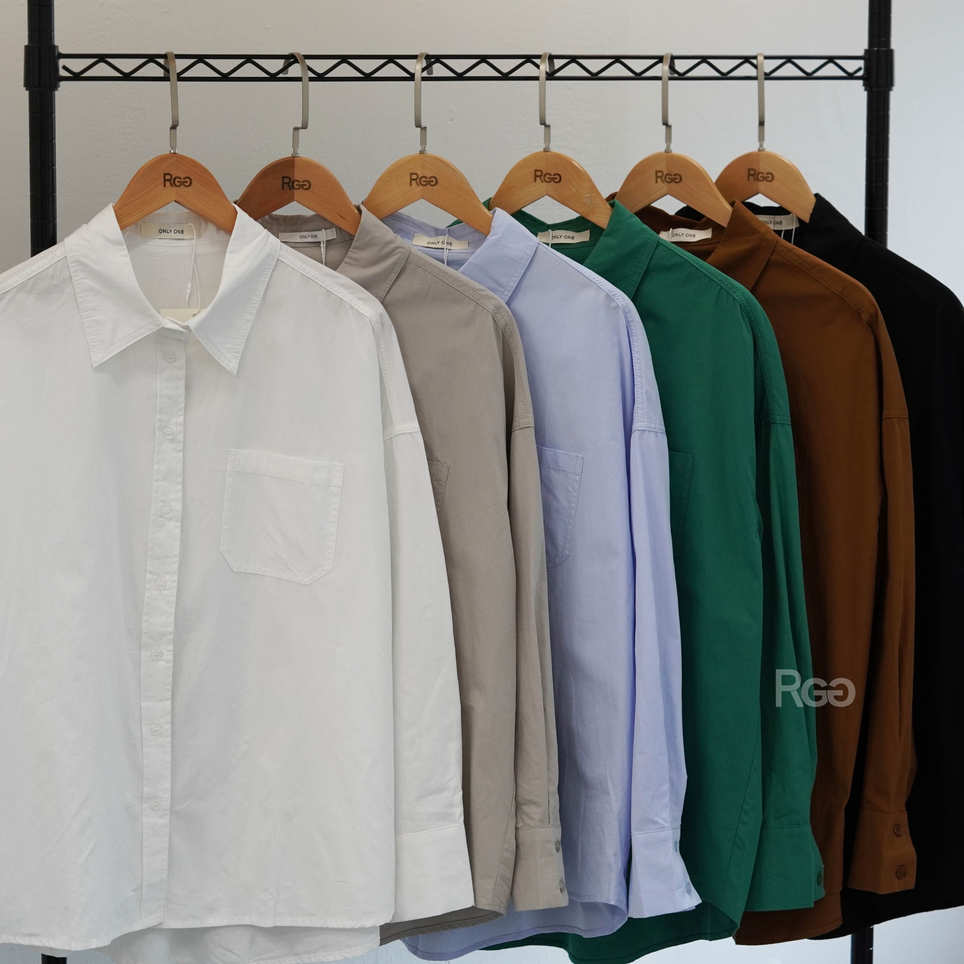 挺版前短後長水洗棉襯衫商品照