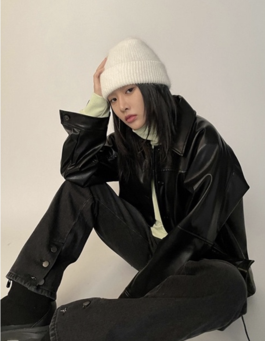 Raucohouse (SALE) 安格拉羊毛抽鬚針織 毛帽