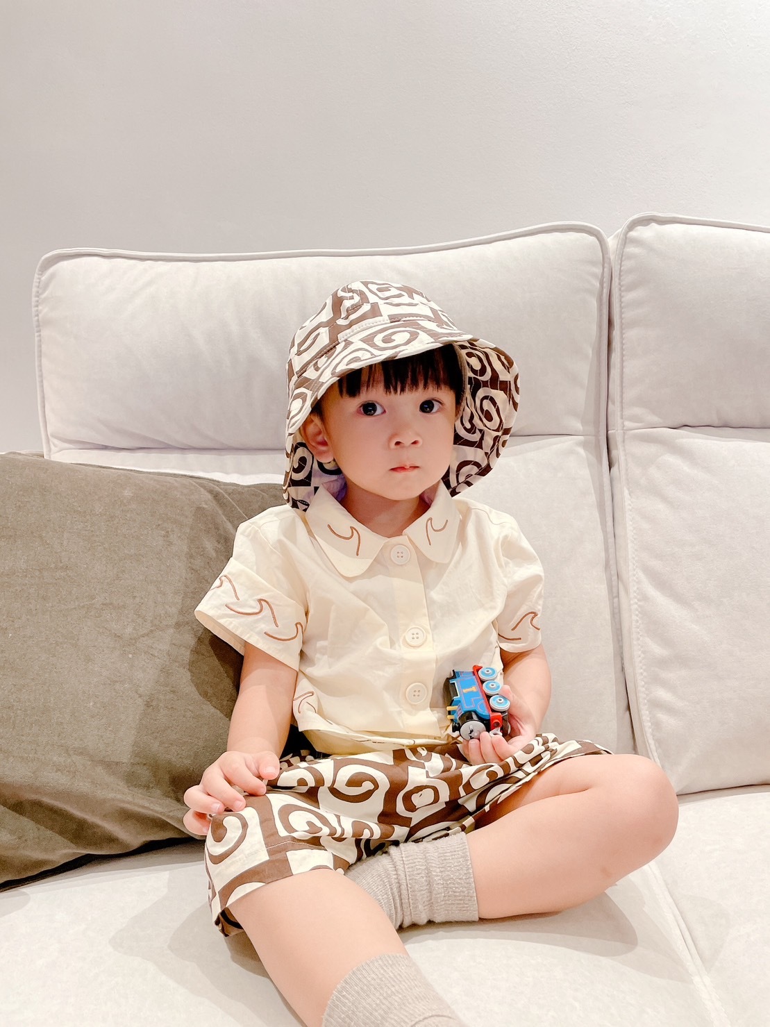 澳洲Alfred 全棉府綢漁夫帽 - Chocolate