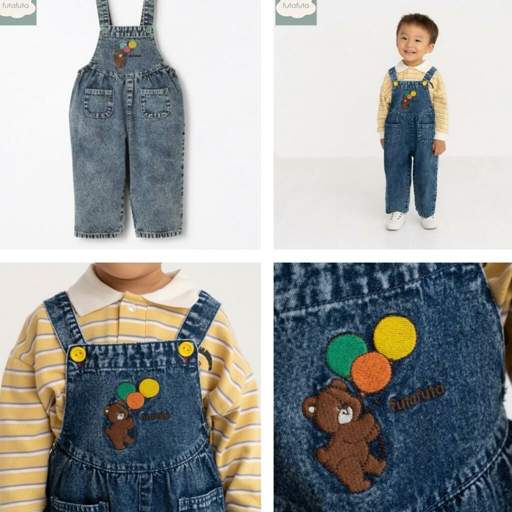 (現貨) 🇯🇵 100%日本直送 吊帶牛仔褲 (80/90/95)