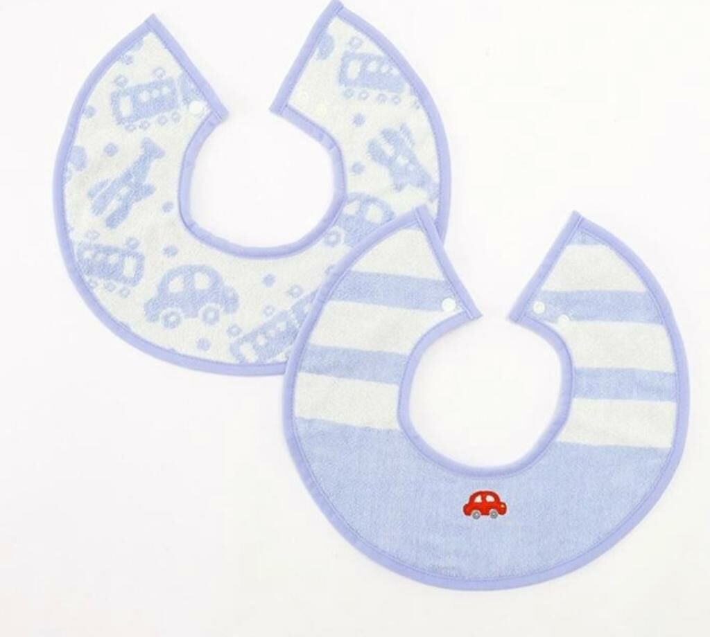 (現貨) 🇯🇵 100%日本直送 車車360 口水肩set (1set 2pc)