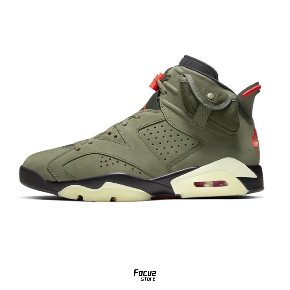 【Focus Store】預購 Travis Scott x Nike Air Jordan 6 Retro 'Olive' 橄欖綠 CN1084-200