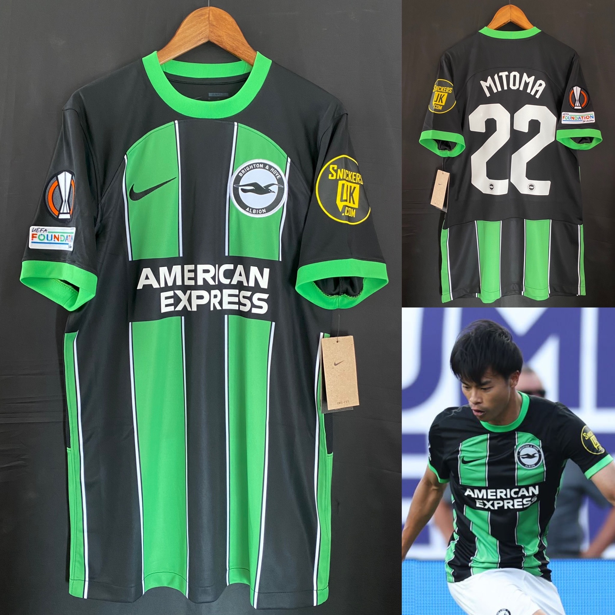 Brighton & Hove Albion 2023-2024 Nike Away Shirt #22 MITOMA