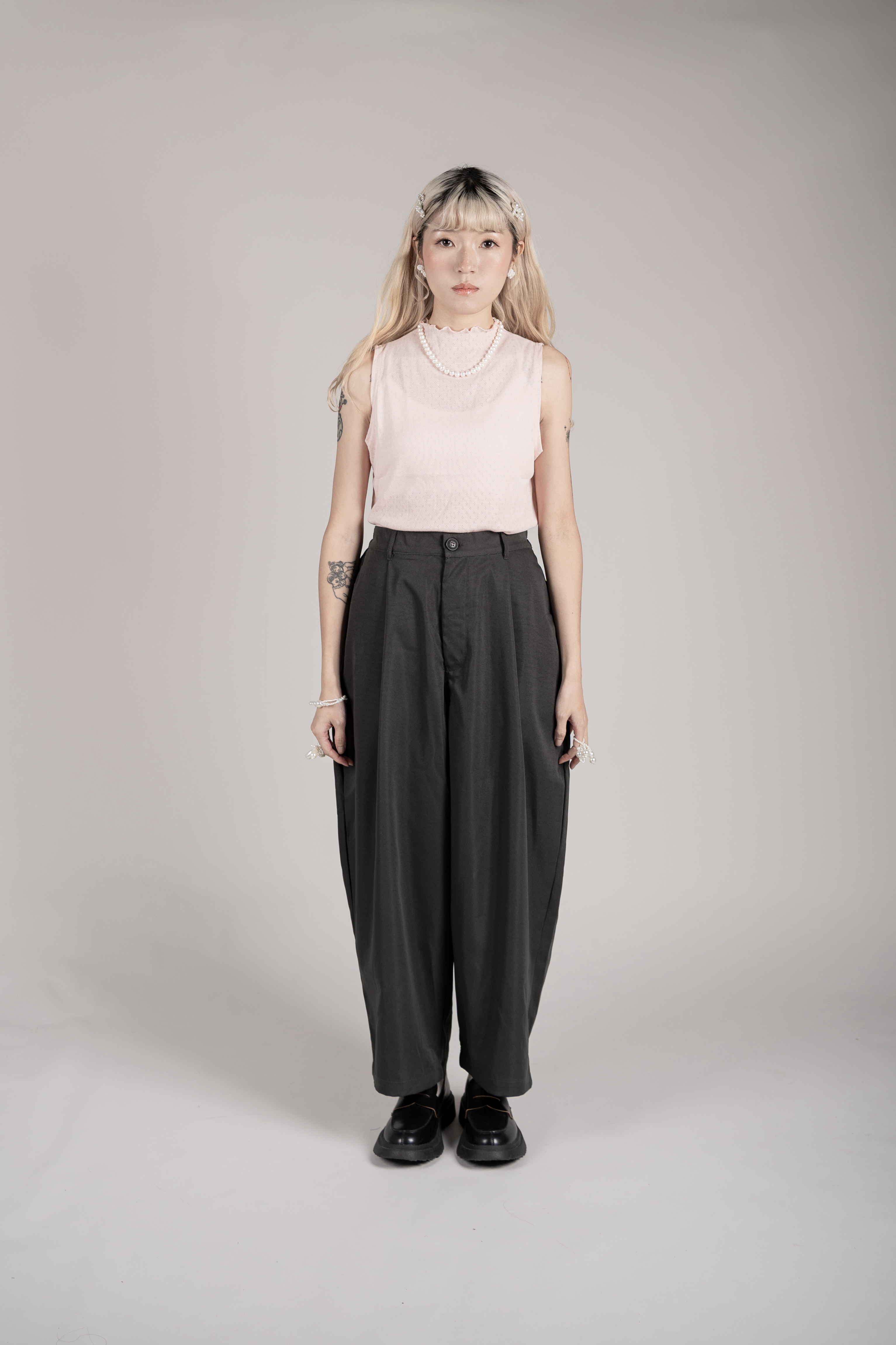 【 Kiki.co made 】木耳邊點點薄背心打底 舊版