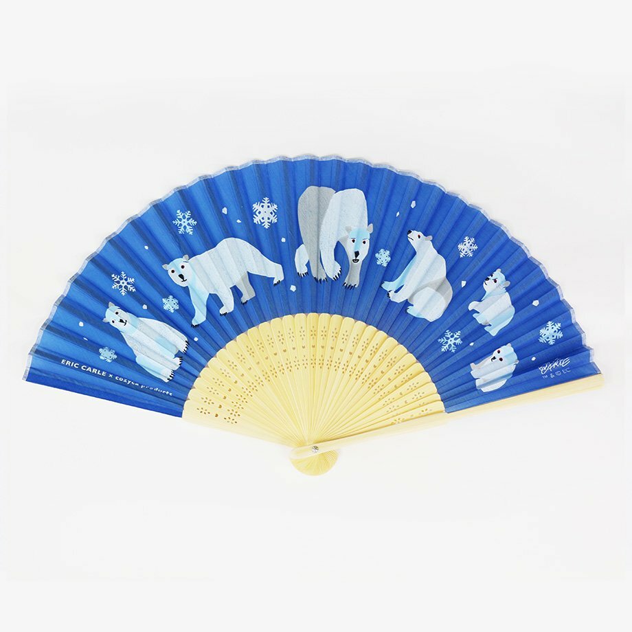 Eric Carle 北極熊 絲質扇子 摺扇｜日本表現社