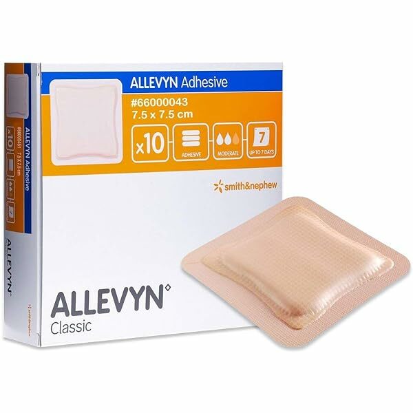 Allevyn Adhesive 粘性敷料 7.5cm x 7.5cm (Smith & Nephew 66000043) 一片裝