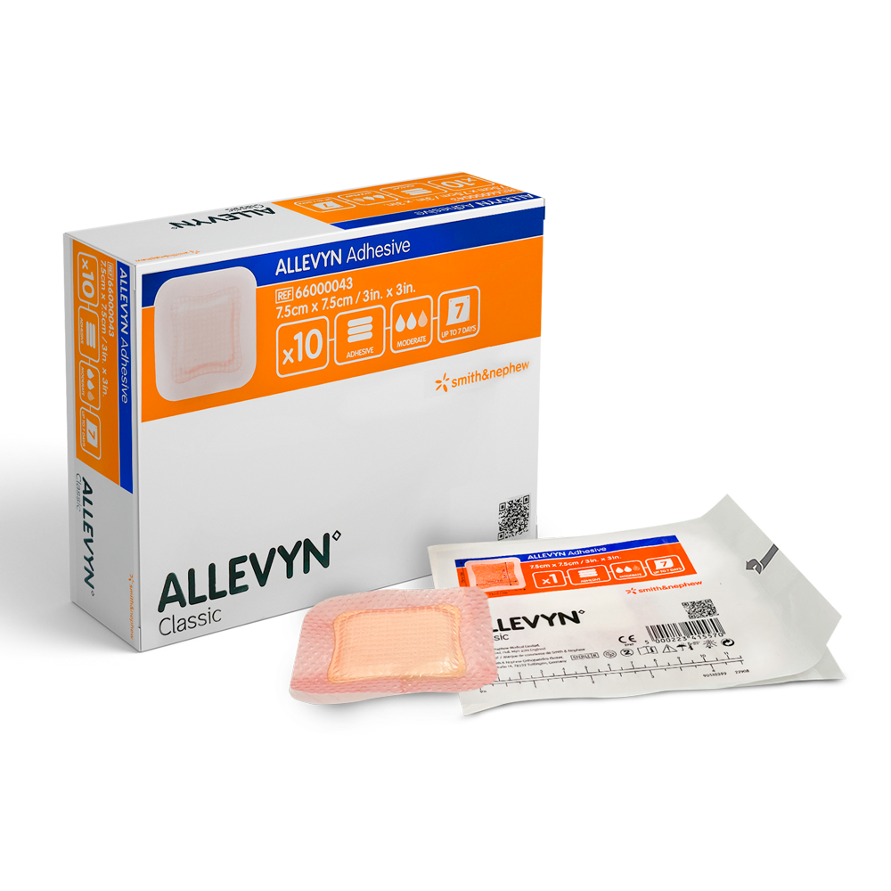Allevyn Adhesive 粘性敷料 7.5cm x 7.5cm (Smith & Nephew 66000043) 一片裝