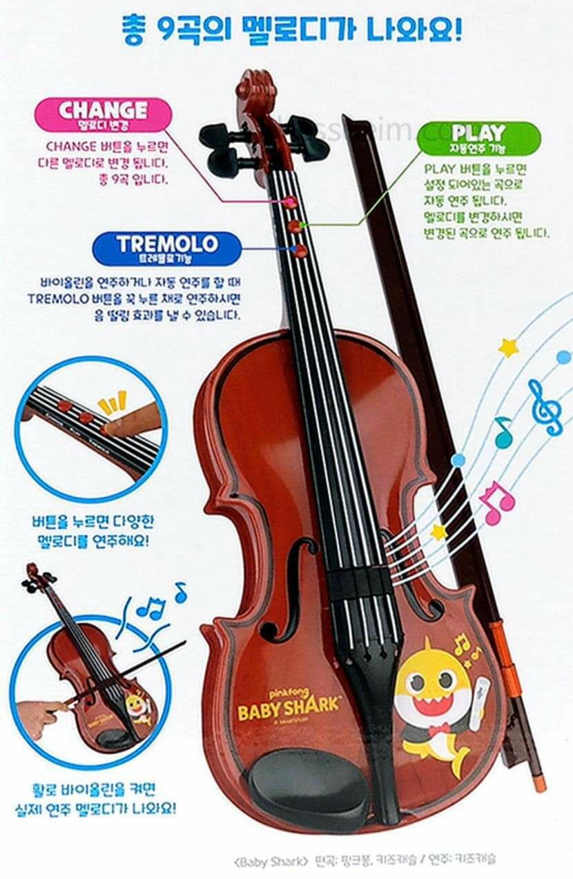 韓國直送 Baby Shark音樂小提琴