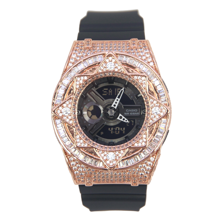 玫瑰金 改裝手錶 BA-110XBC-1A - 魔法星