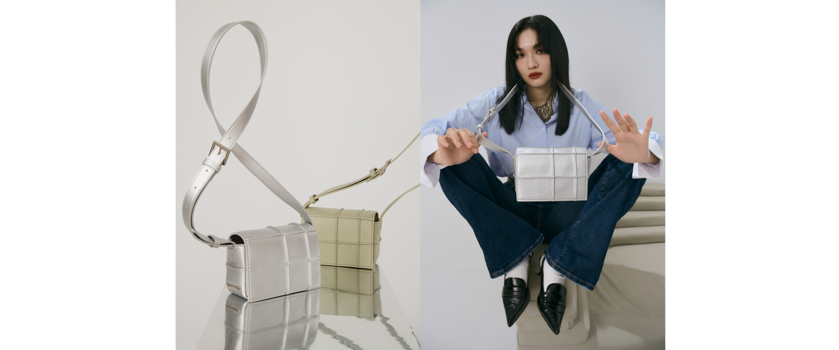 robinmay rm 銀色包包 銀色穿搭 銀色包包穿搭