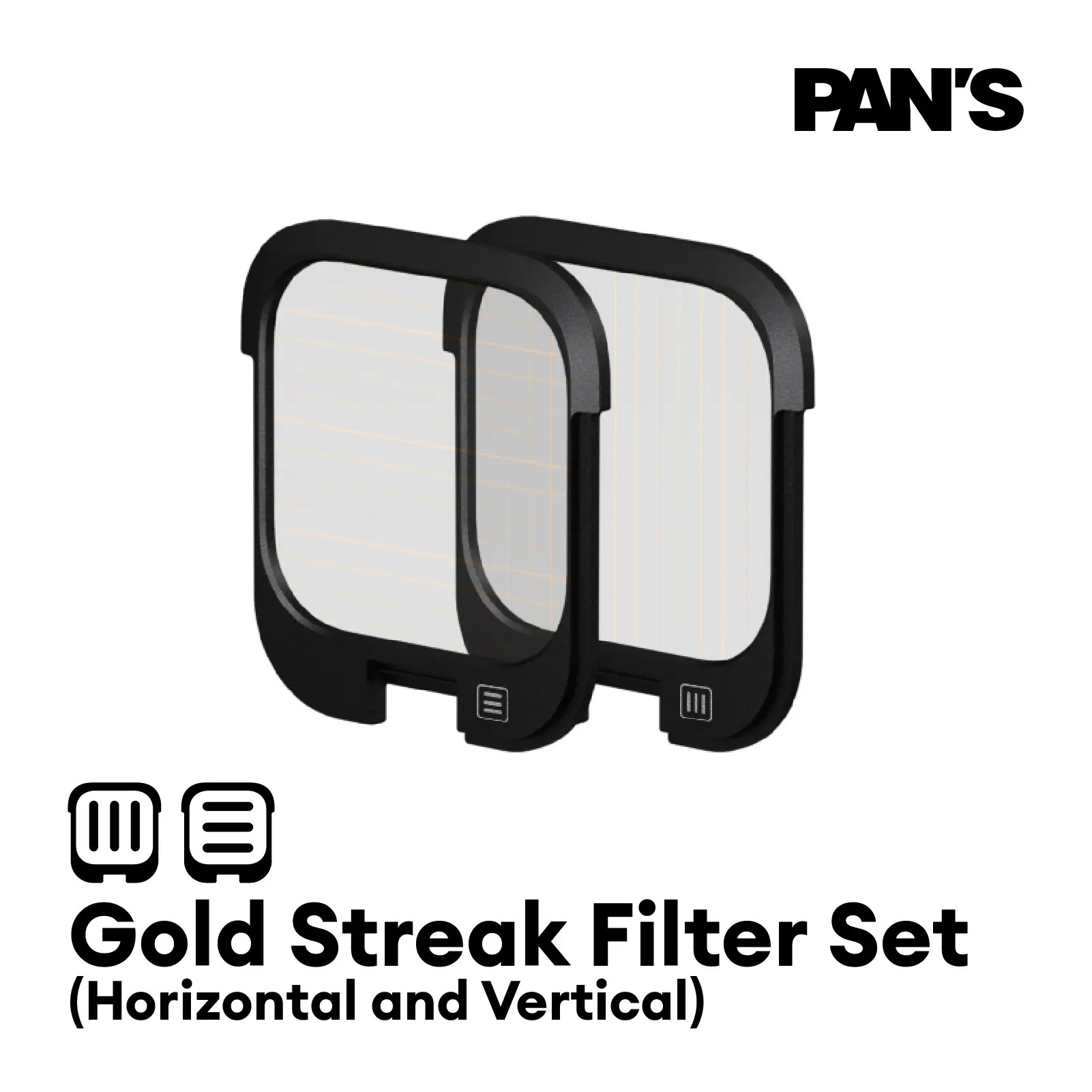 Pan's Snap Filter Glod Streak Filter Set