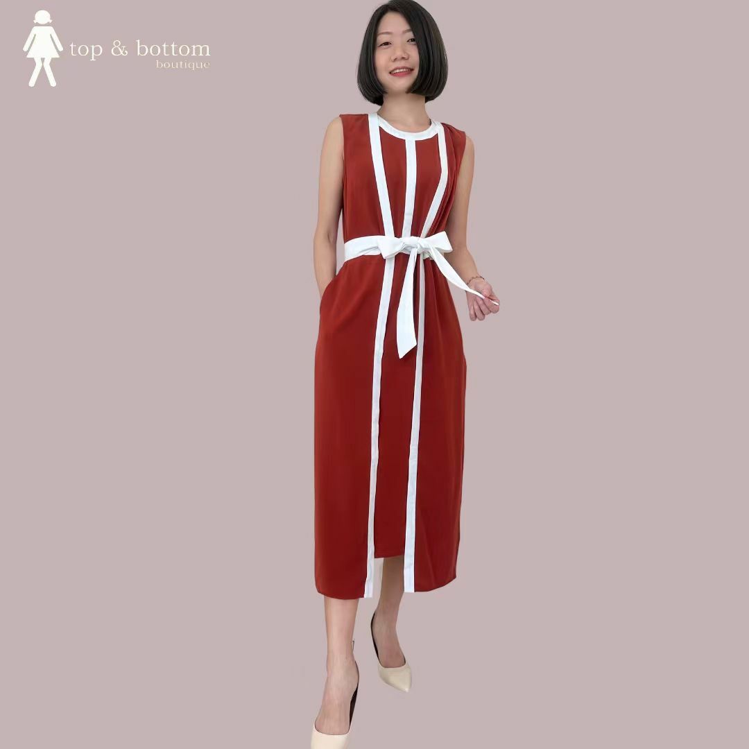 OG & WH COLOUR BLOCK SHIFT DRESS