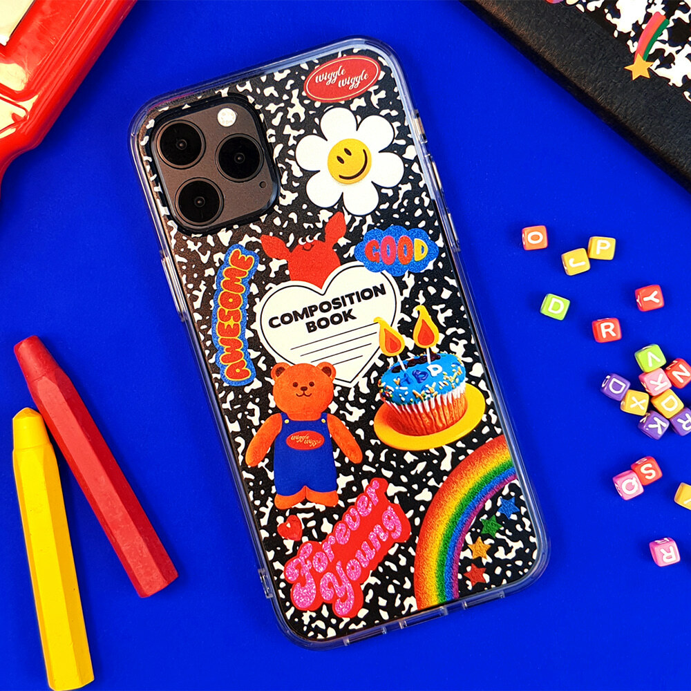 wiggle wiggle - Composition Book phonecase