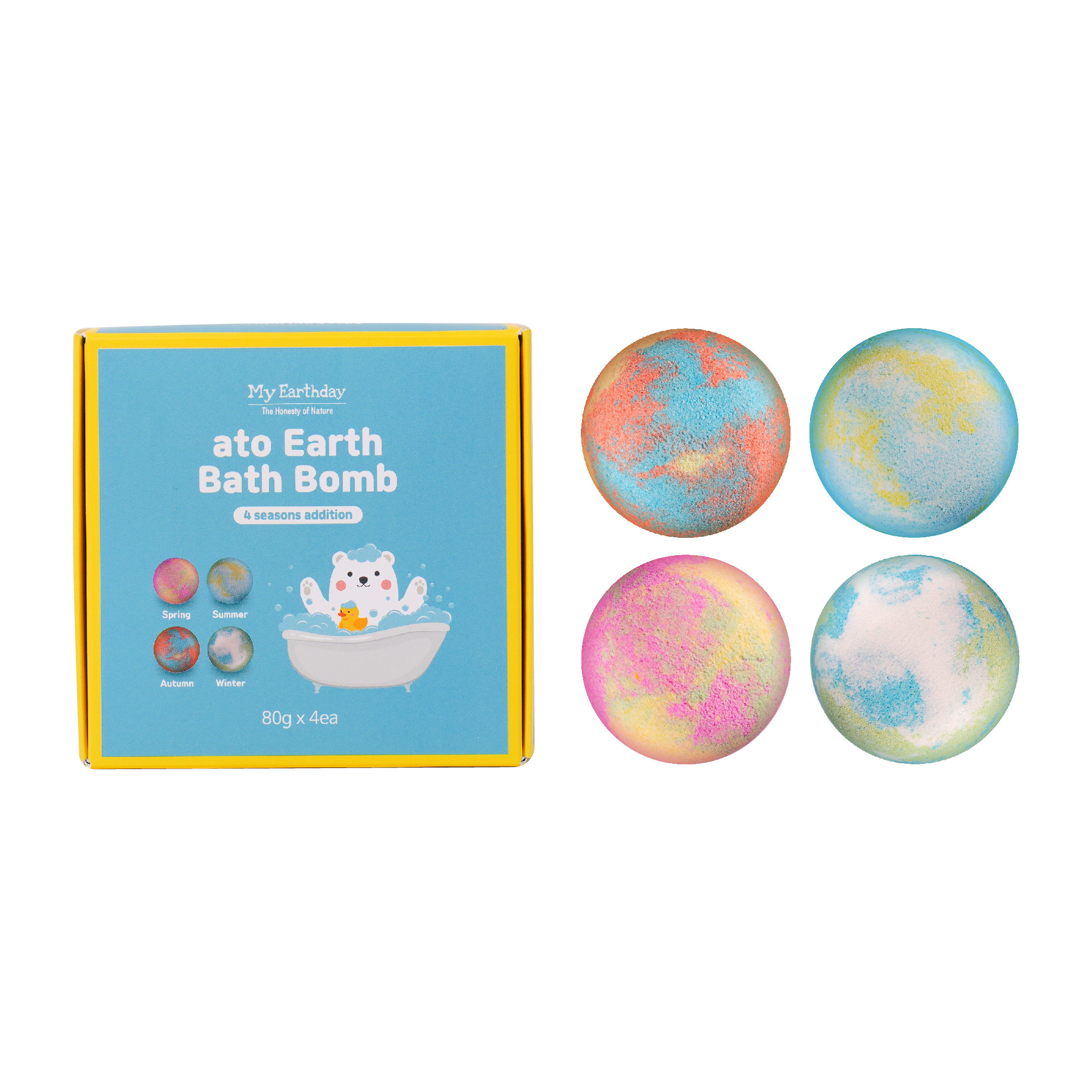 My Earthday 天然氣泡沐浴球 (四季版)