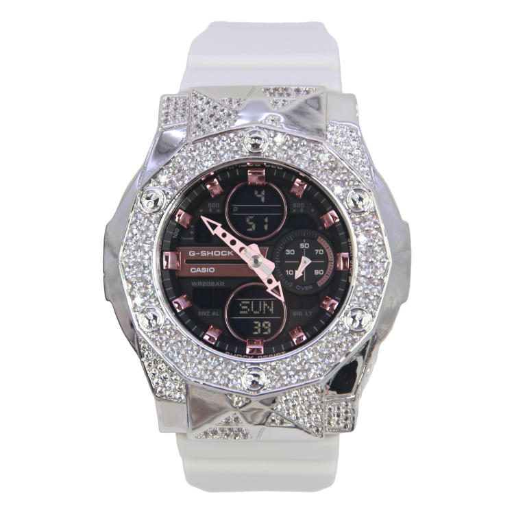 銀色 Mini-G 改裝手錶 GMA-S140M-7A - 尋星