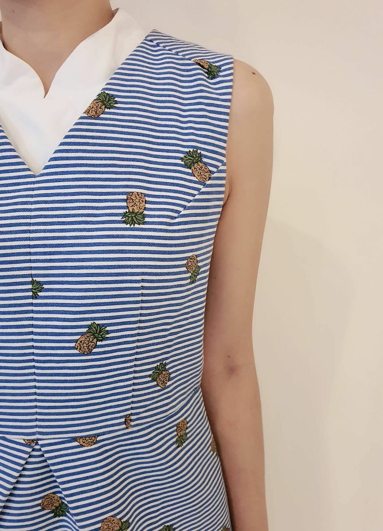 PINEAPPLE & STRIPED DRESS