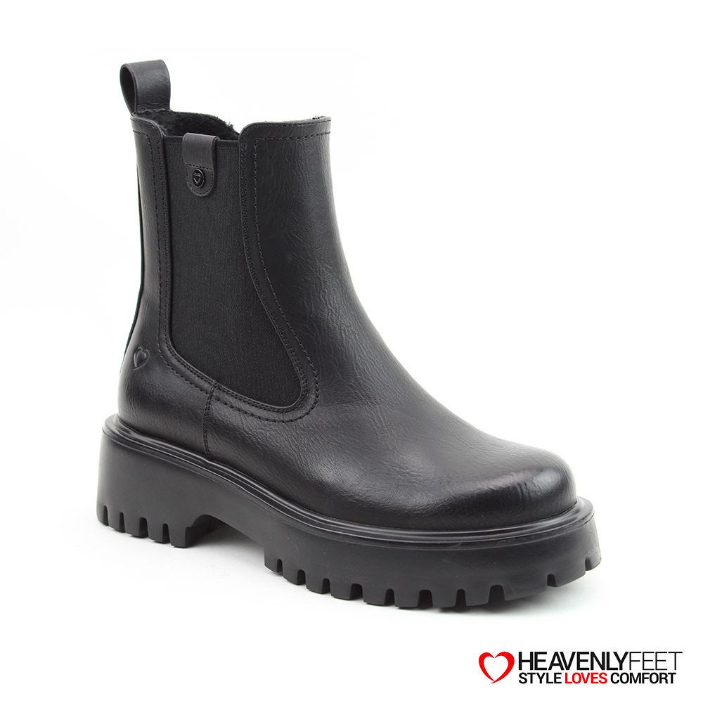 【HEAVENLY FEET】英國舒適品牌 |  Alana休閒踝靴 黑色