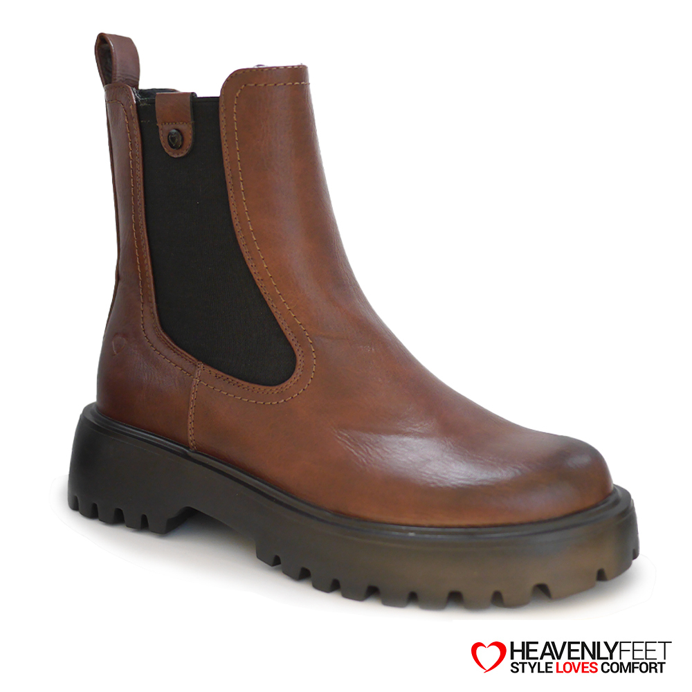 【HEAVENLY FEET】英國舒適品牌 |  Alana休閒踝靴 咖啡色