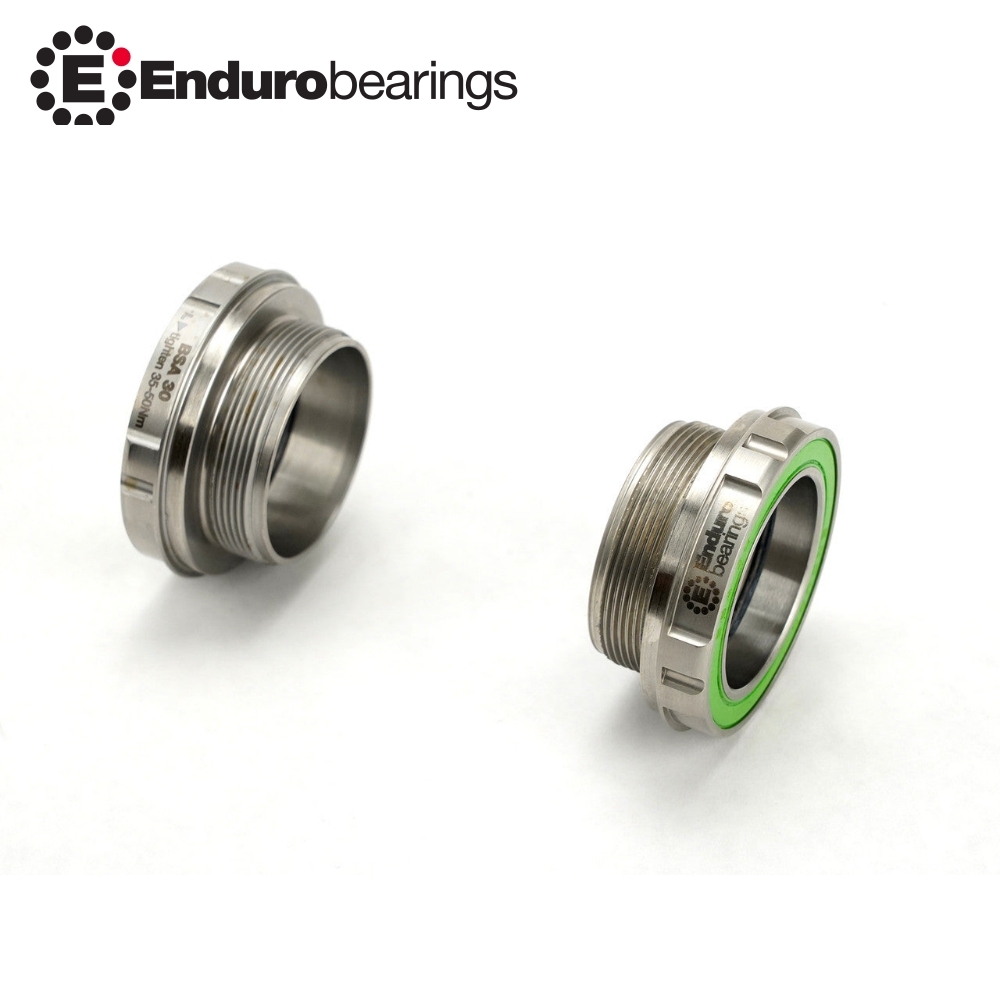 BSA30 30mm大盤軸心,BSA 鎖牙式BB, Maxhit 440C不鏽鋼鋼珠培林 for BSA 五通與30mm大盤軸心