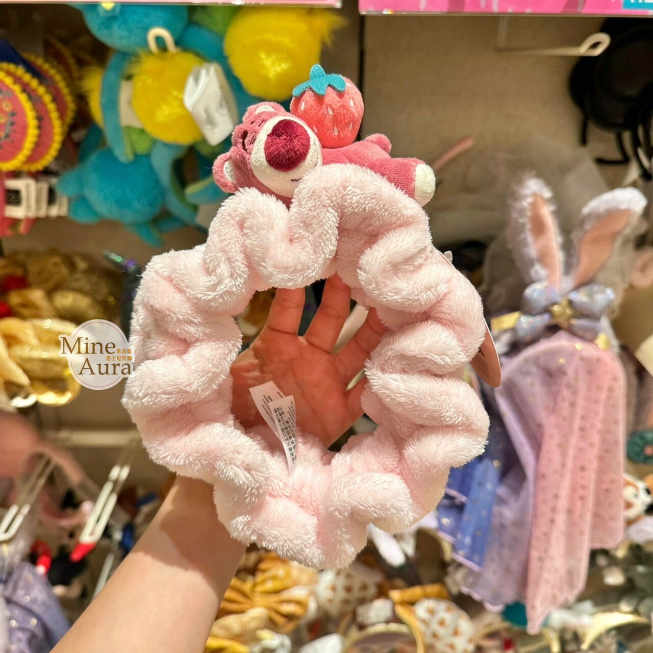 熊抱哥 Lotso居家系列 睡顏 趴趴 絨毛造型 髮帶 髮飾 玩具總動員 Toy Story -香港迪士尼樂園