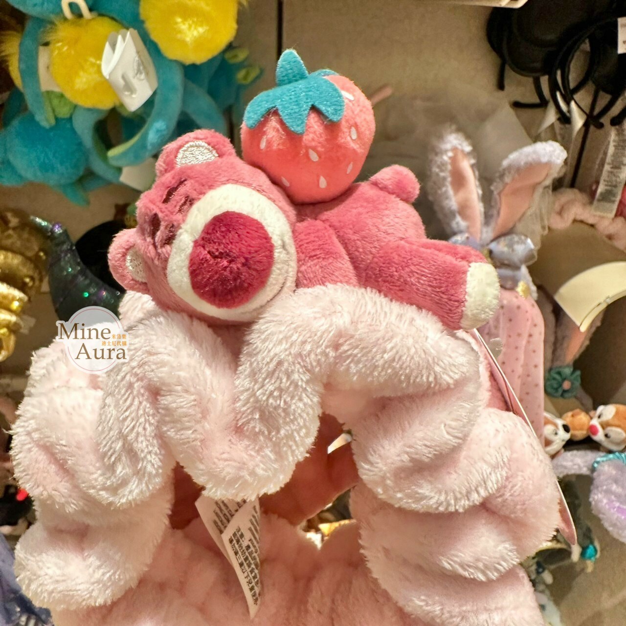 熊抱哥 Lotso居家系列 睡顏 趴趴 絨毛造型 髮帶 髮飾 玩具總動員 Toy Story -香港迪士尼樂園