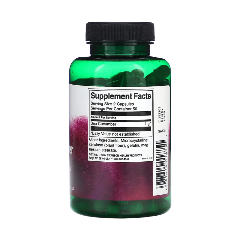 Swanson, Sea Cucumber, 500 mg, 100 Capsules