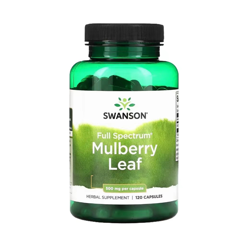 Swanson, Mulberry Leaf, 500 mg, 120 Capsules
